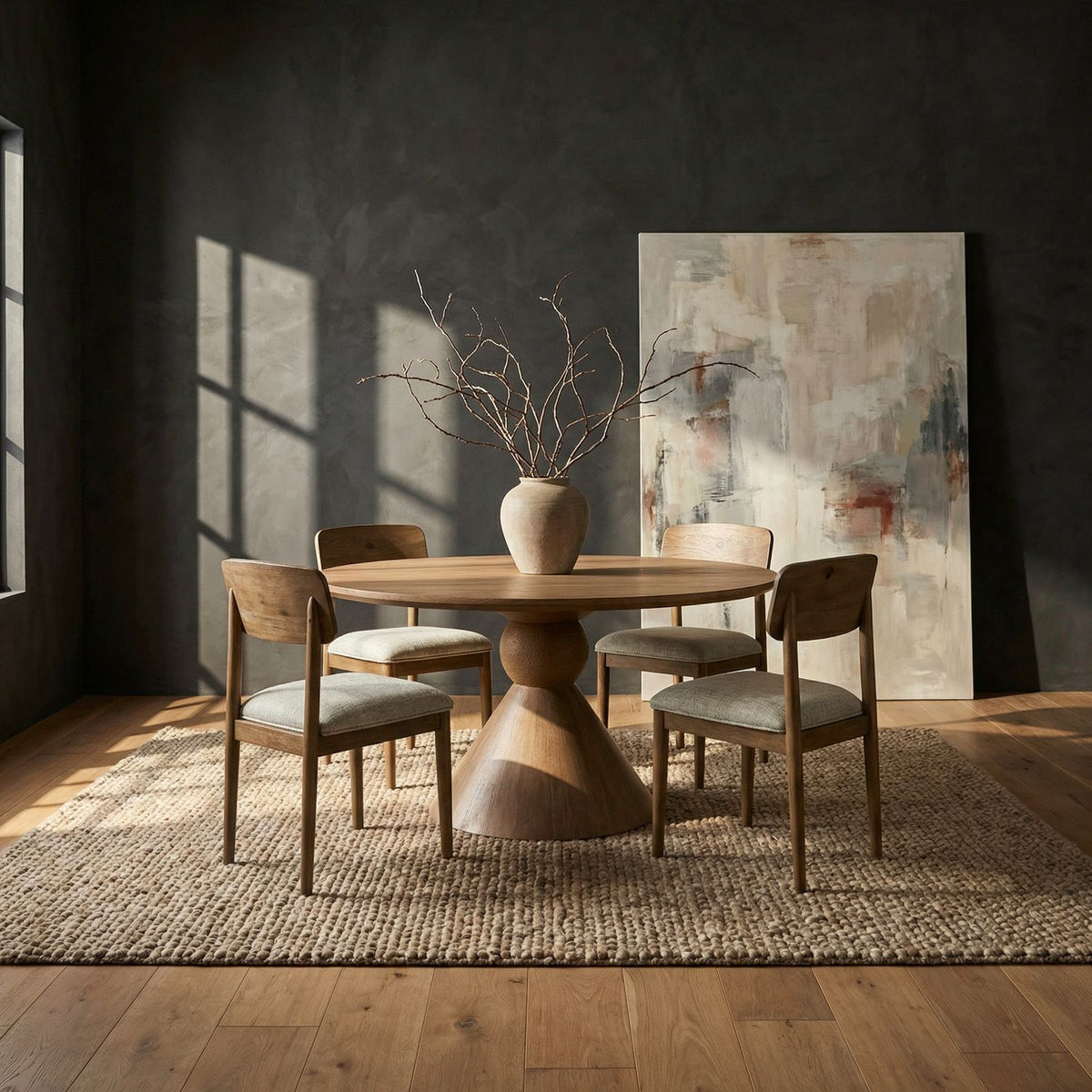 440-CD-O5RPS - Opt 5 Piece Round Ped Table Set - Liberty Furniture