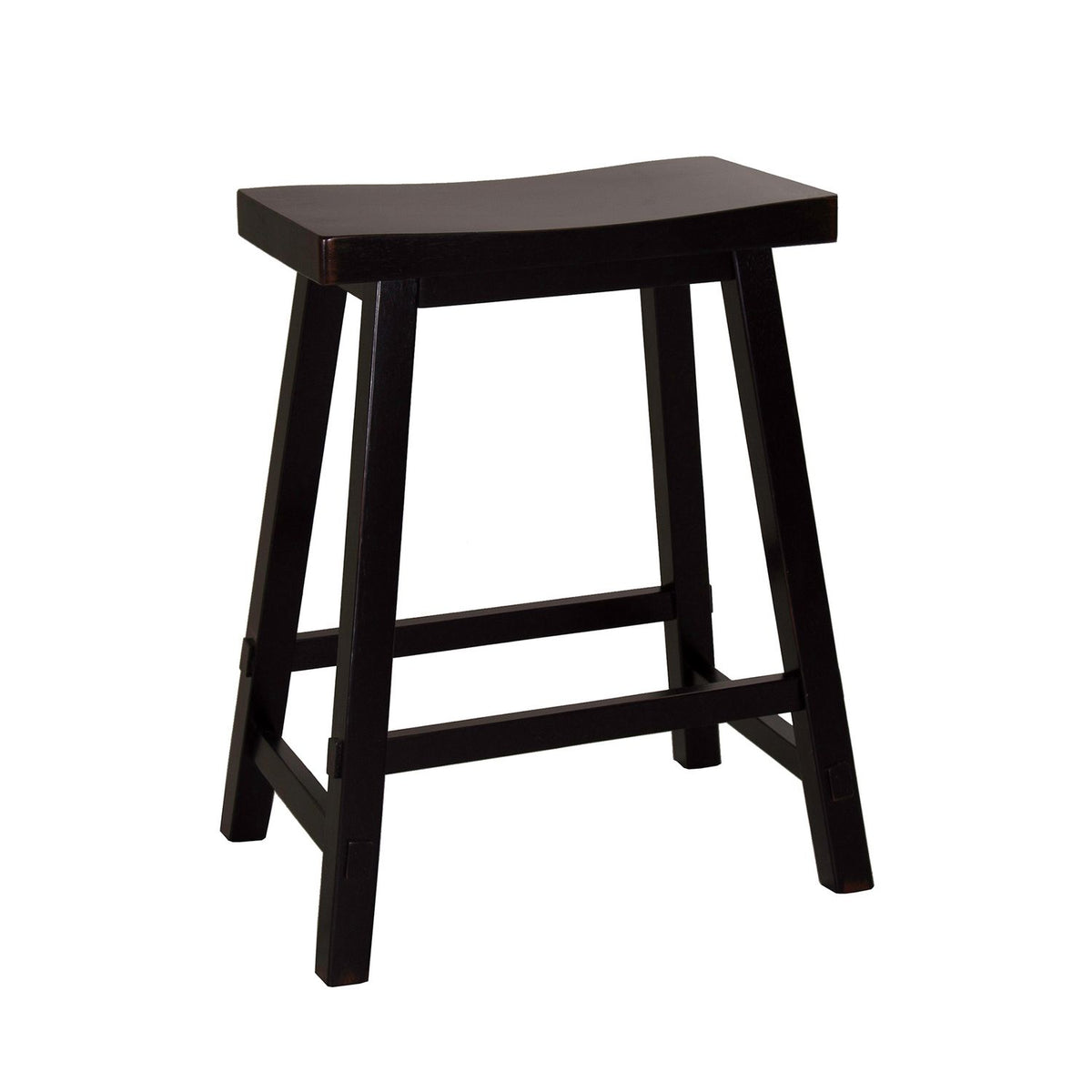 48-B1824 - 24 Inch Sawhorse Counter Stool - Black (RTA) - Liberty Furniture