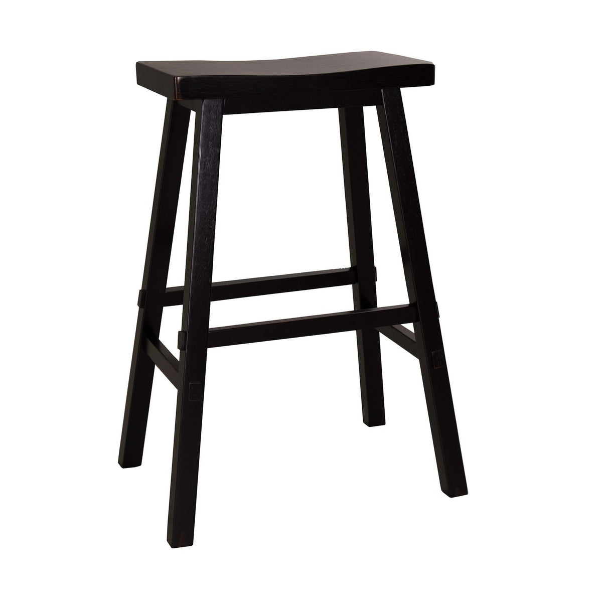 48-B1830 - 30 Inch Sawhorse Barstool - Black (RTA) - Liberty Furniture