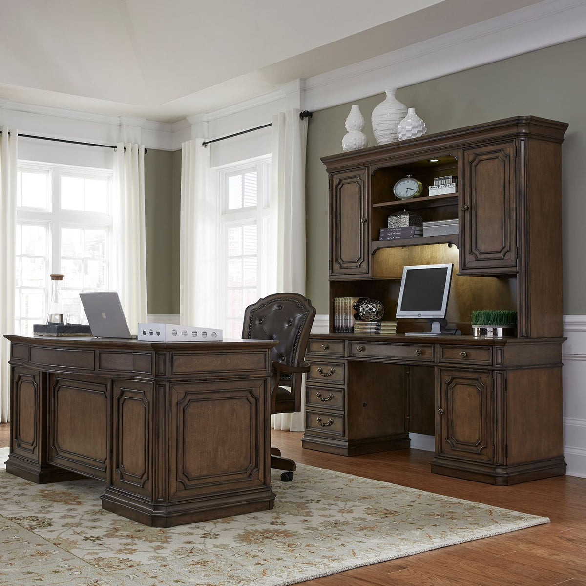 487-HOJ-5JES - 5 Piece Jr Executive set - Liberty Furniture