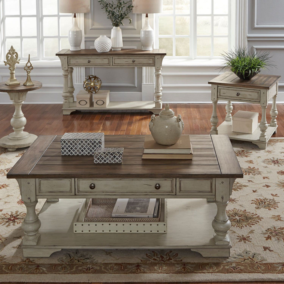 498-OT-3PCS - 3 Piece Set (1-Cocktail 2-End Tables) - Liberty Furniture
