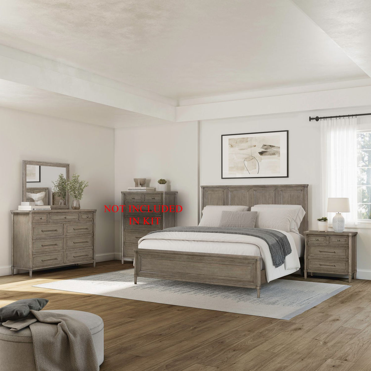 508-BR-QPBDMN - Queen Panel Bed, Dresser & Mirror, Night Stand - Liberty Furniture