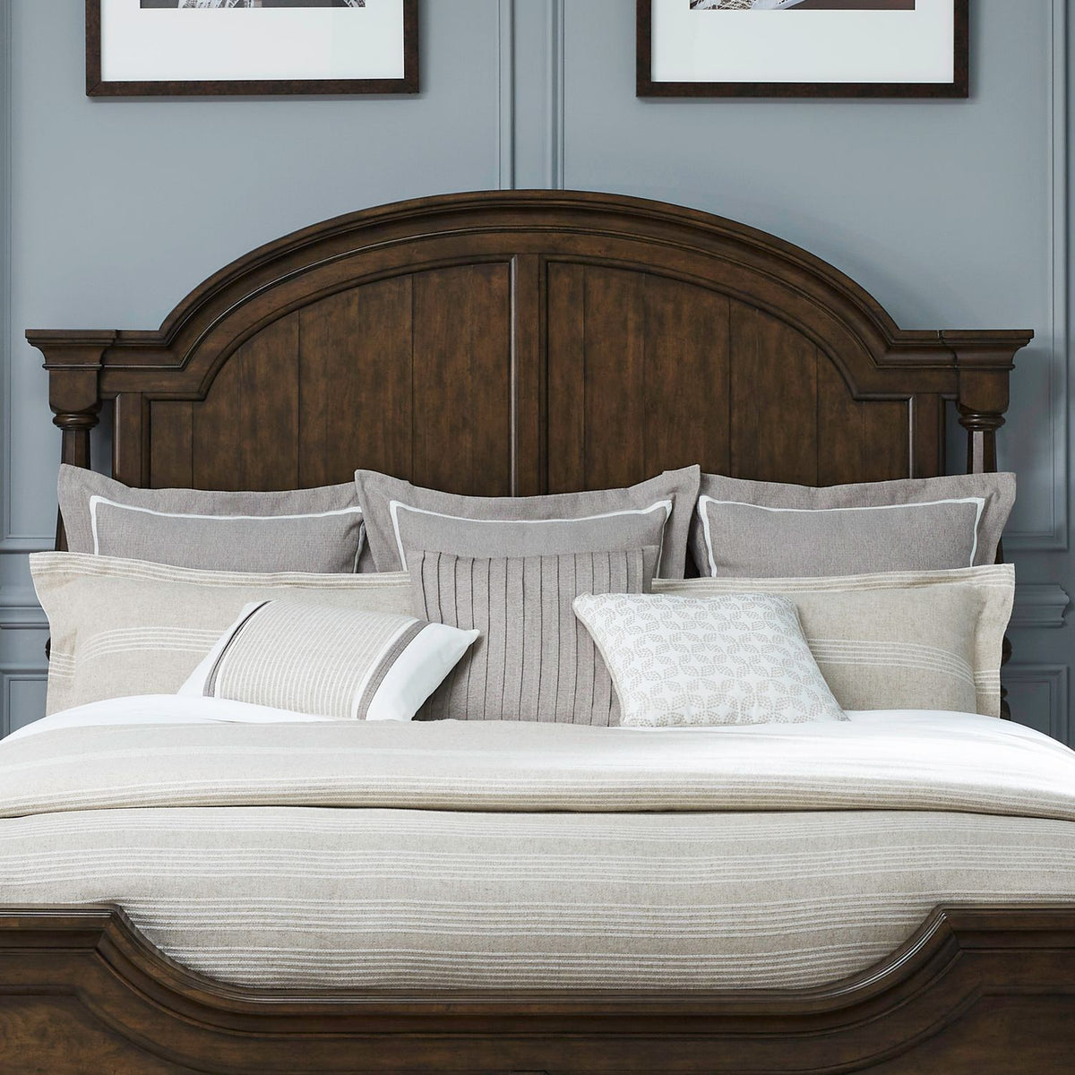 512-BR03 - King Arched Poster Headboard - Liberty Furniture