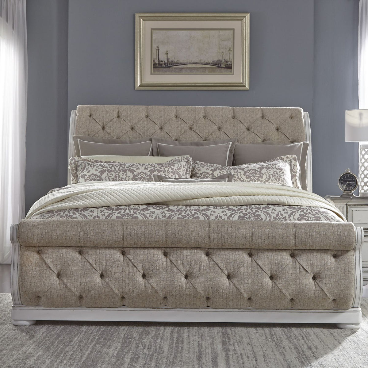 520-BR-QUSL - Queen Uph Sleigh Bed - Liberty Furniture