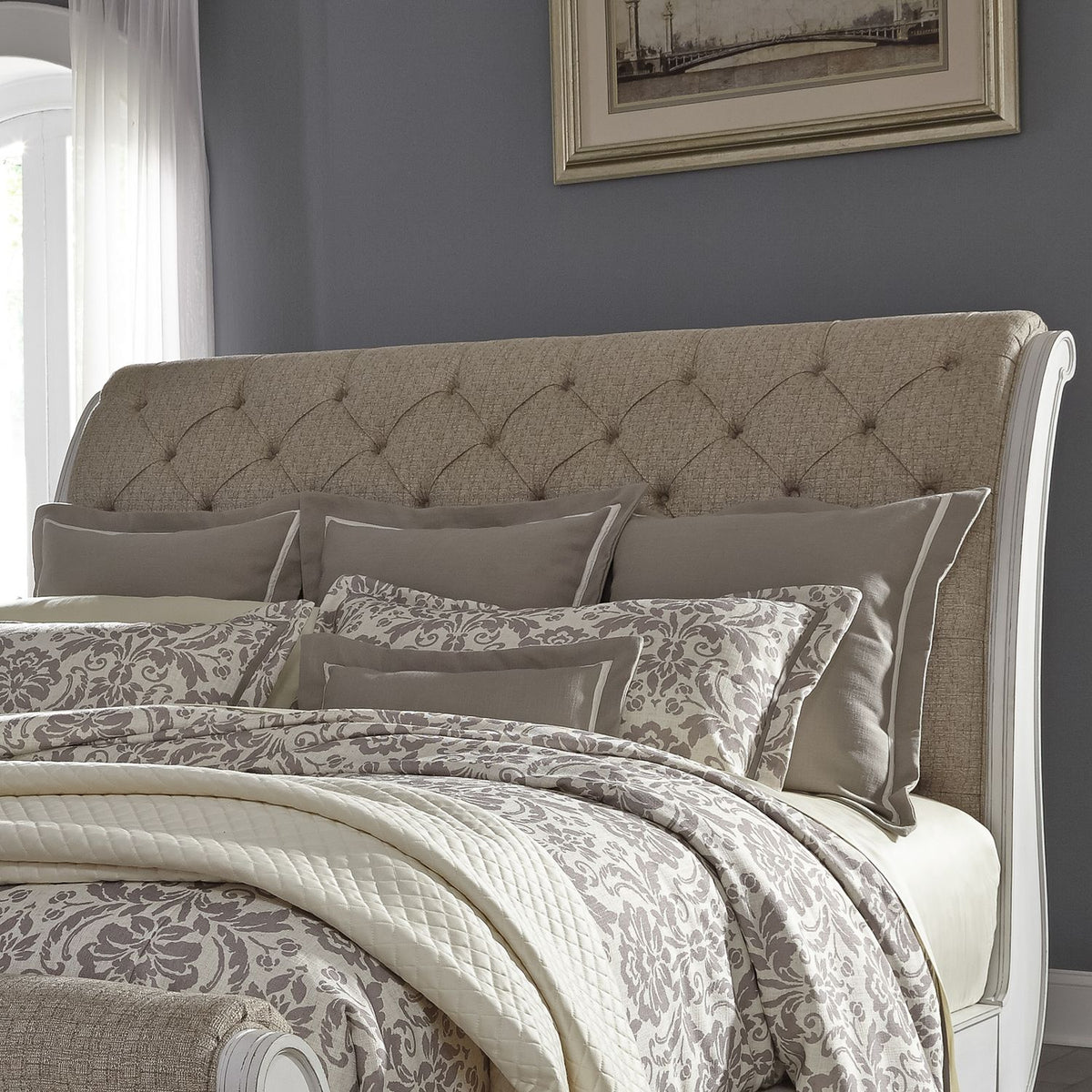 520-BR21HU - Queen Uph Sleigh Headboard - Liberty Furniture