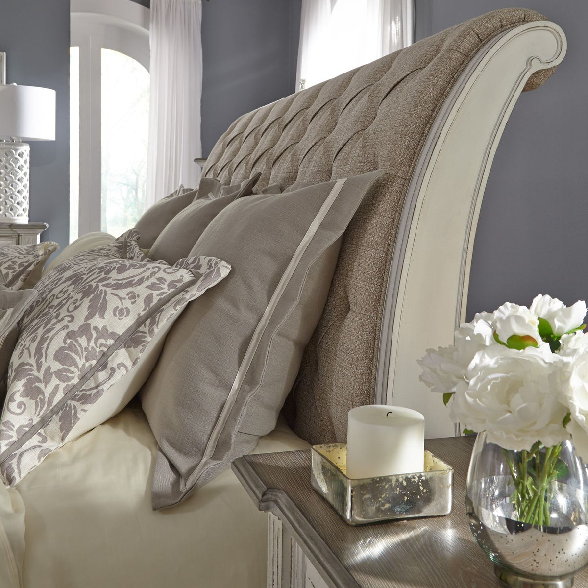 520-BR22HU - King Uph Sleigh Headboard - Liberty Furniture