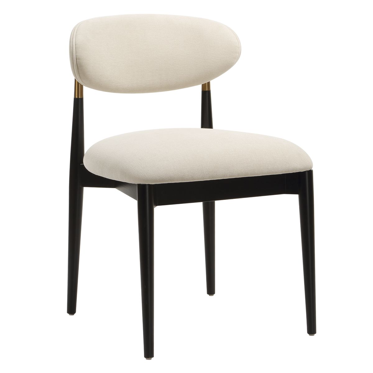 Moxie Armless Dining Chair, Black, 2 Per Box, Priced Each