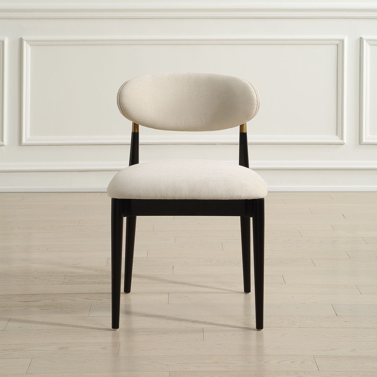 Moxie Armless Dining Chair, Black, 2 Per Box, Priced Each
