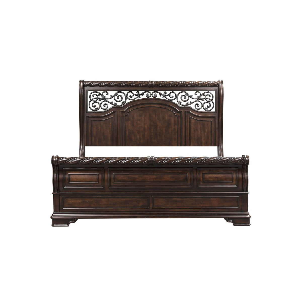 575-BR-KCSDMCN - King California Sleigh Bed, Dresser & Mirror, Chest, Night Stand - Liberty Furniture