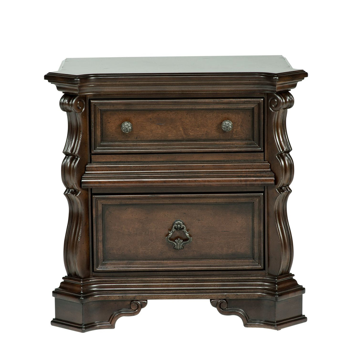 575-BR-KCSDMCN - King California Sleigh Bed, Dresser & Mirror, Chest, Night Stand - Liberty Furniture