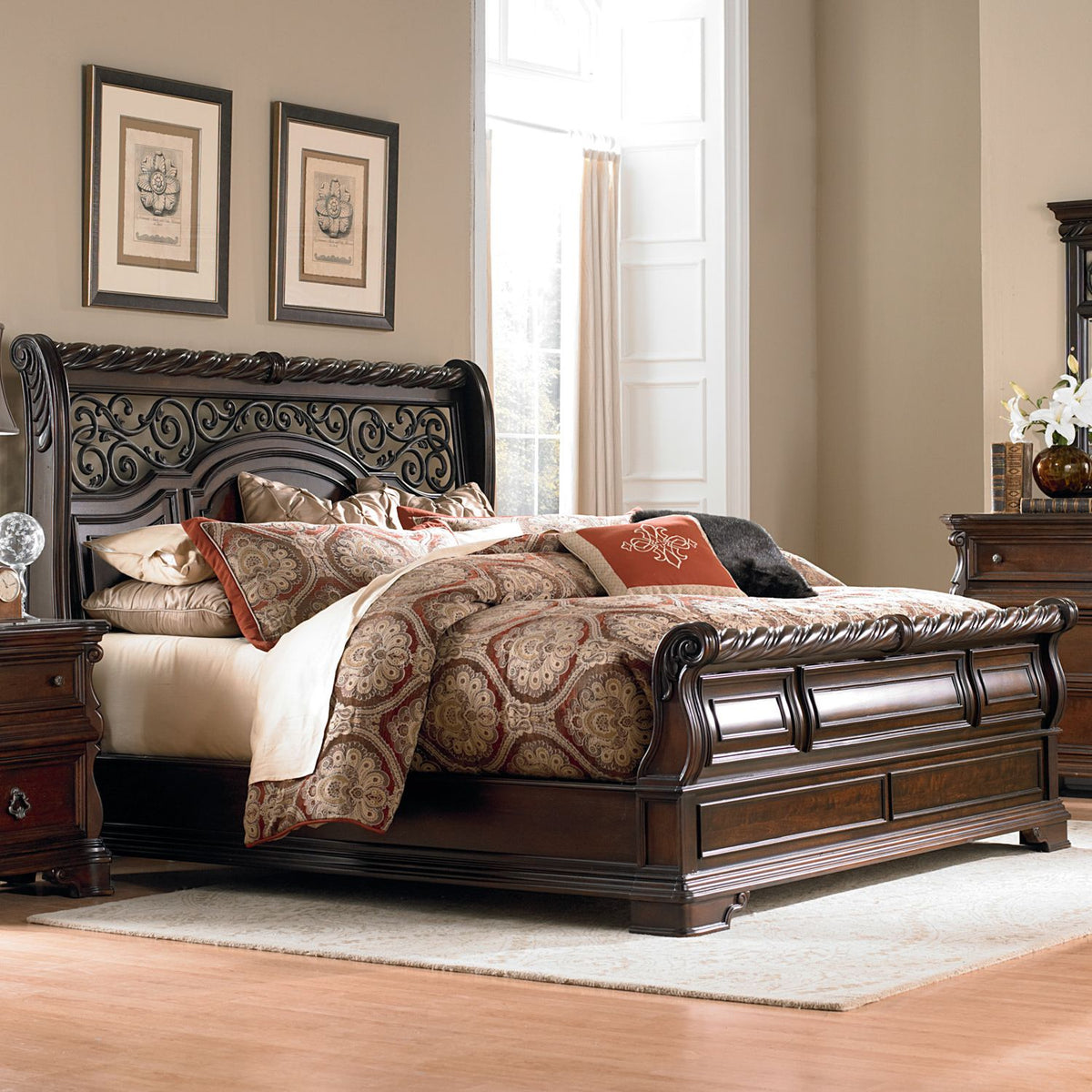 575-BR-KSL - King Sleigh Bed - Liberty Furniture