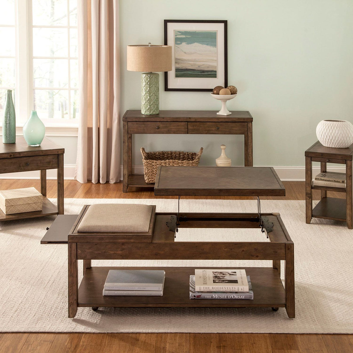 58-OT-3PCS - 3 Piece Set (1-Cocktail 2-End Tables) - Liberty Furniture