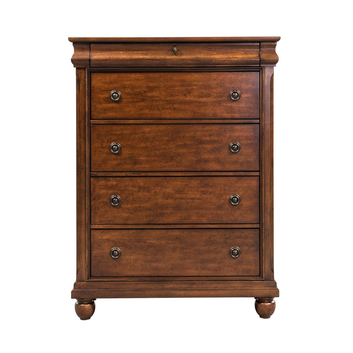 589-BR-QSLDMCN - Queen Sleigh Bed, Dresser & Mirror, Chest, Night Stand - Liberty Furniture