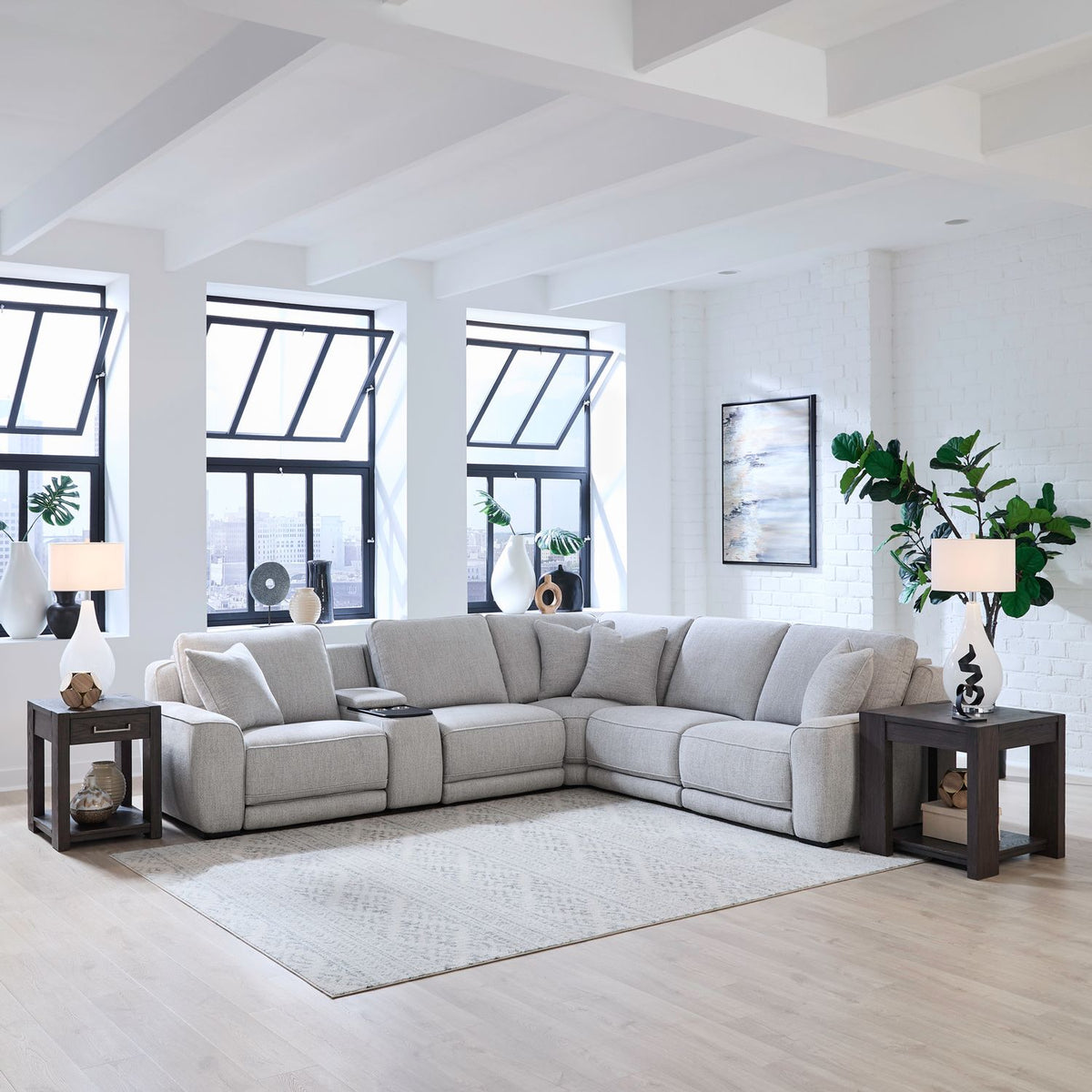 6000SF-UPH-6PCSEC - 6 Piece Sectional - Liberty Furniture