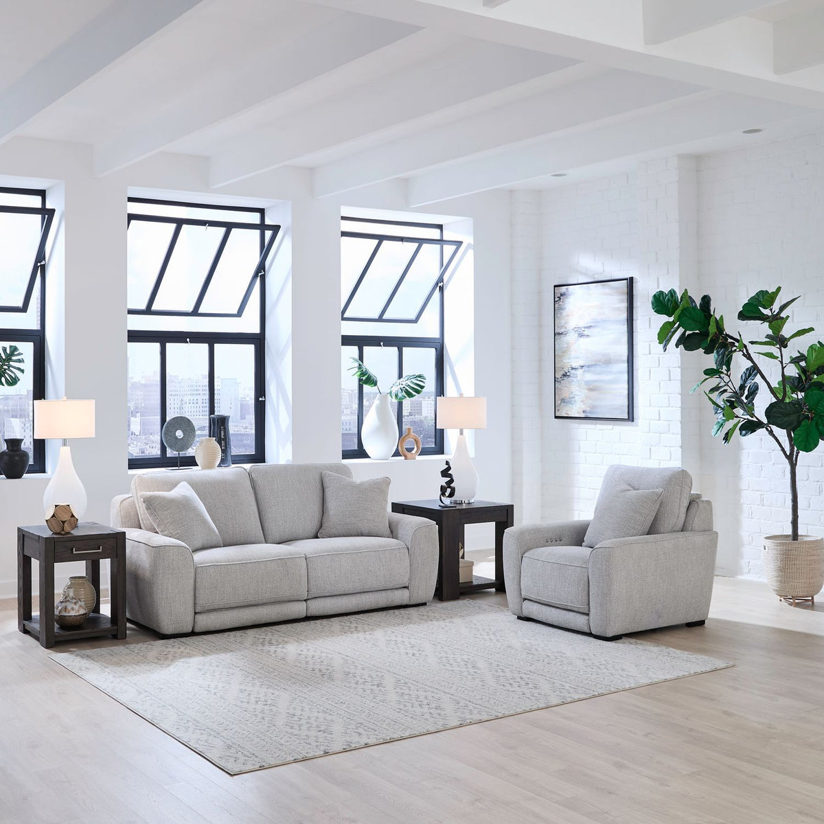 6000SF-UPH-SOREC - Sofa & Recliner - Liberty Furniture