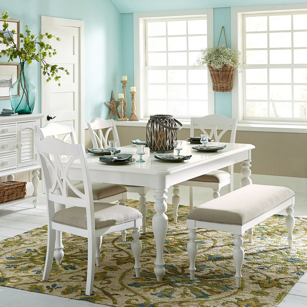 607-CD-6RTS - 6 Piece Rectangular Table Set - Liberty Furniture