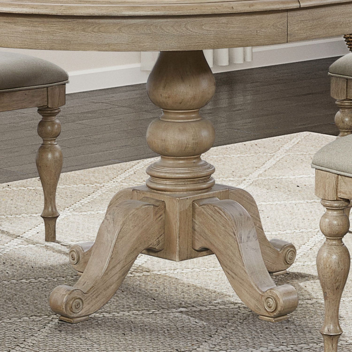607N-P4254 - Round Pedestal Table Base - Liberty Furniture