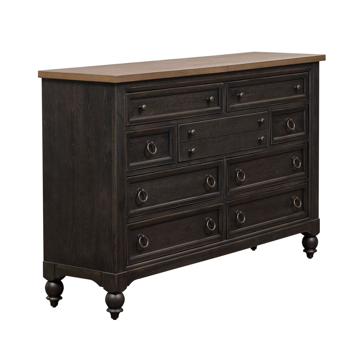 615-BR31-B - 9 Drawer Dresser - Black - Liberty Furniture