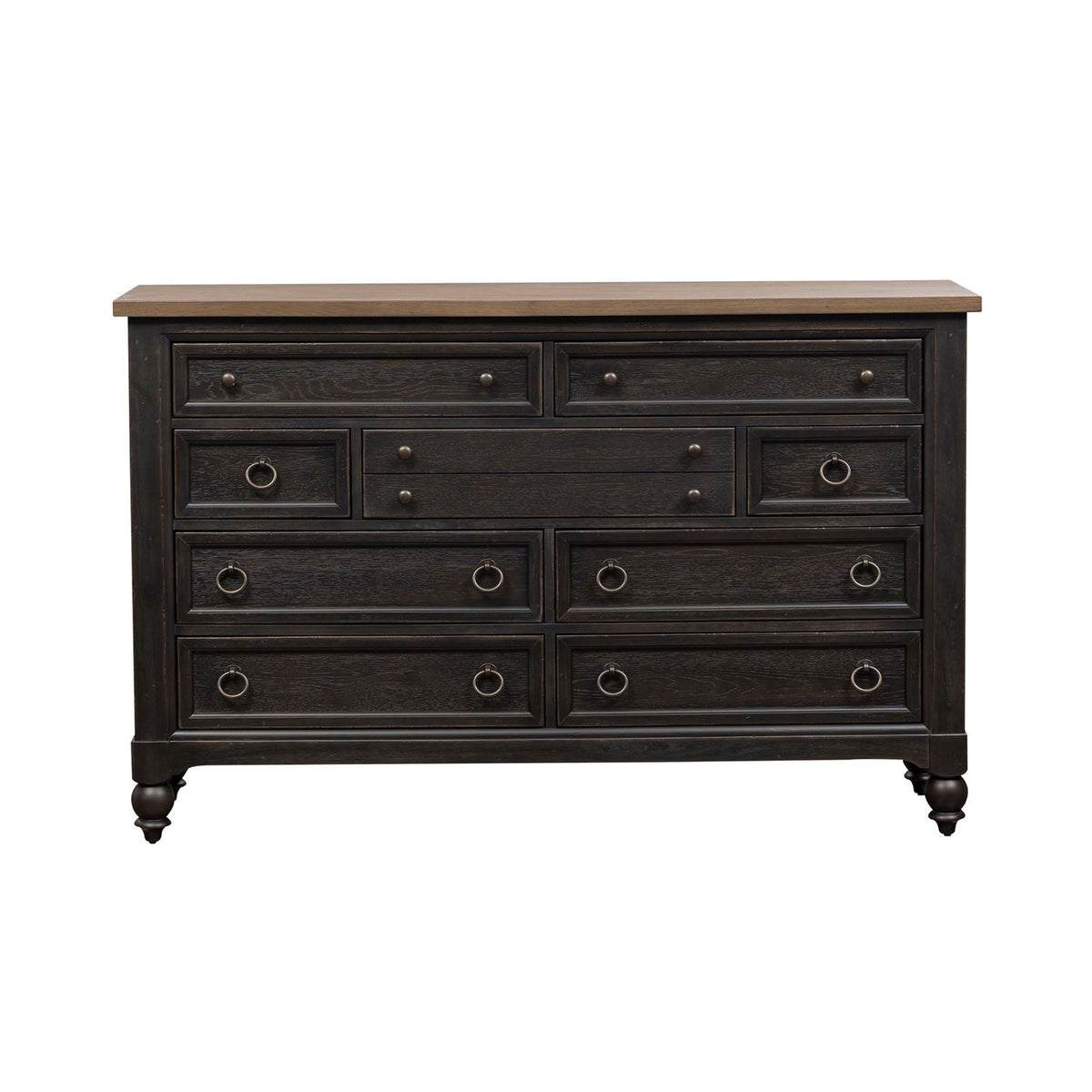 615-BR31-B - 9 Drawer Dresser - Black - Liberty Furniture