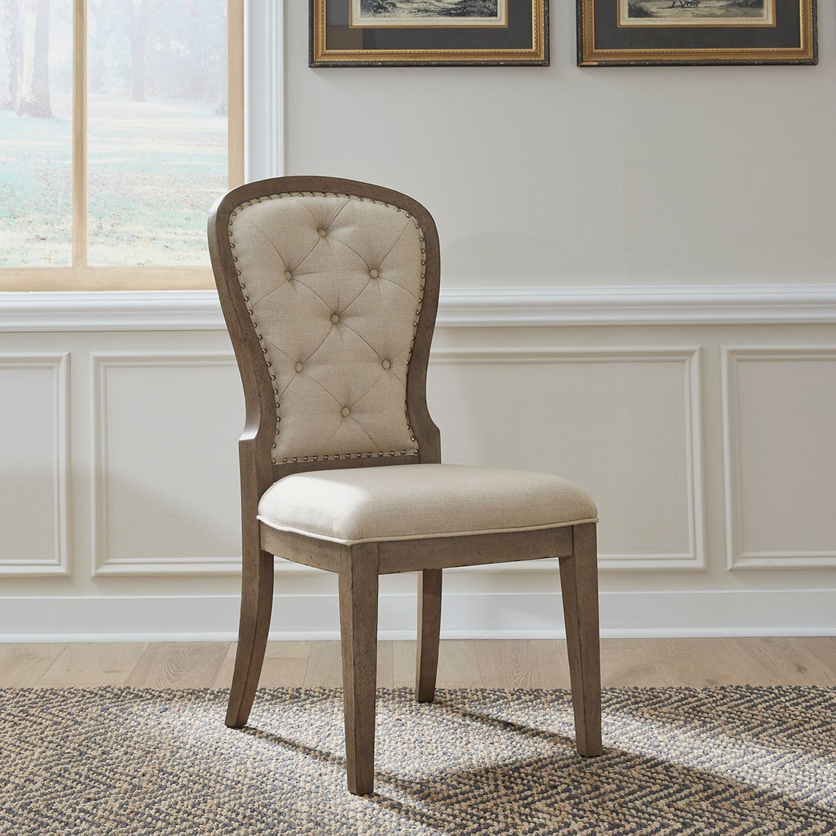 615-C0501S - Uph Tufted Back Side Chair - Liberty Furniture