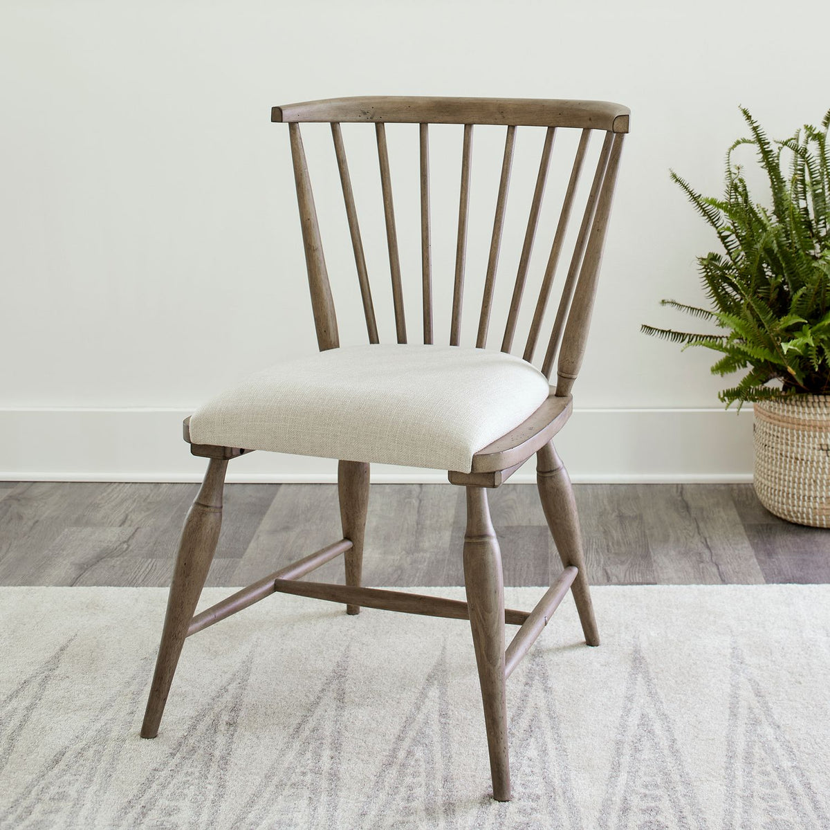615-C1001S - Uph Seat Windsor Chair (RTA) - Liberty Furniture