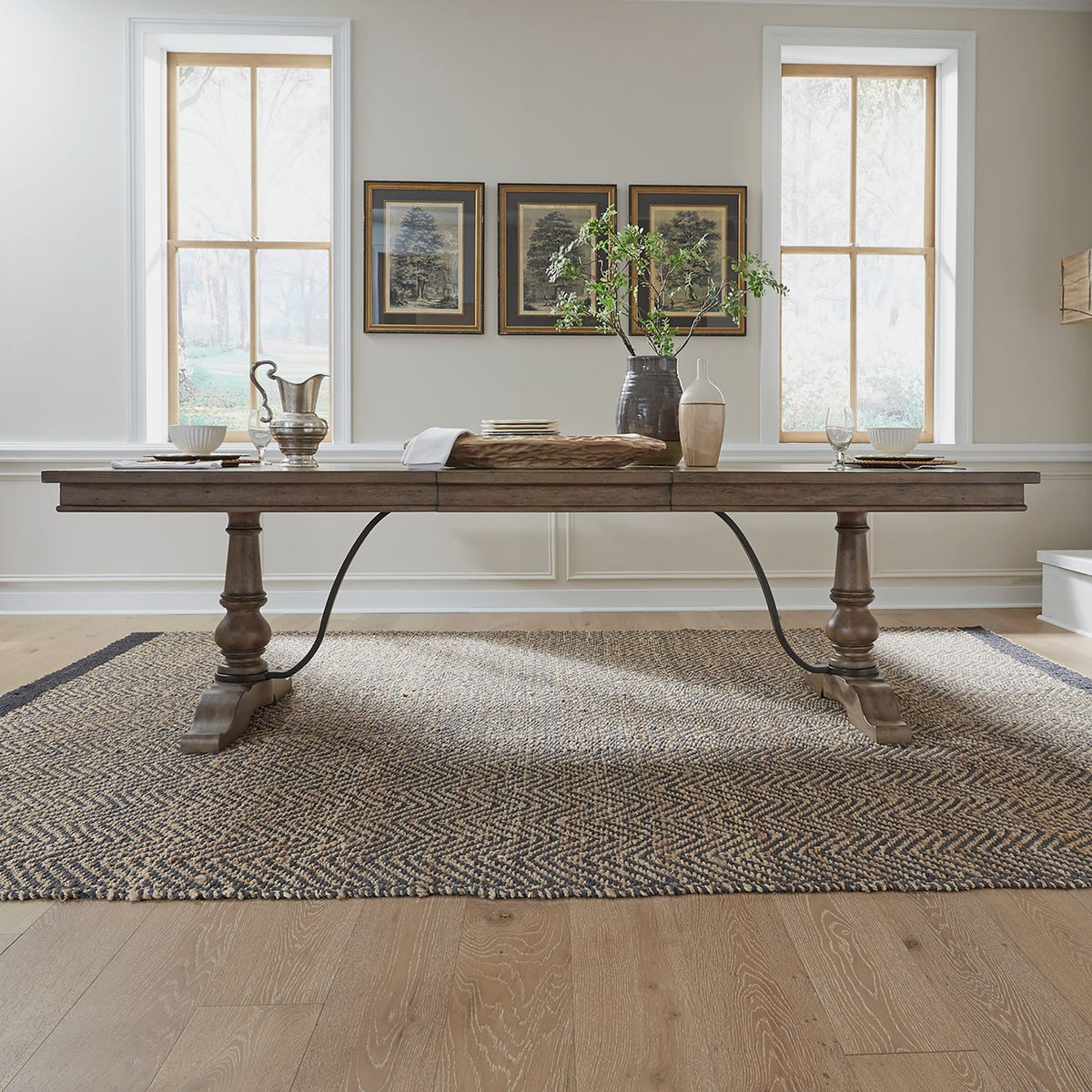 615-DR-TRS - Trestle Table Set - Liberty Furniture
