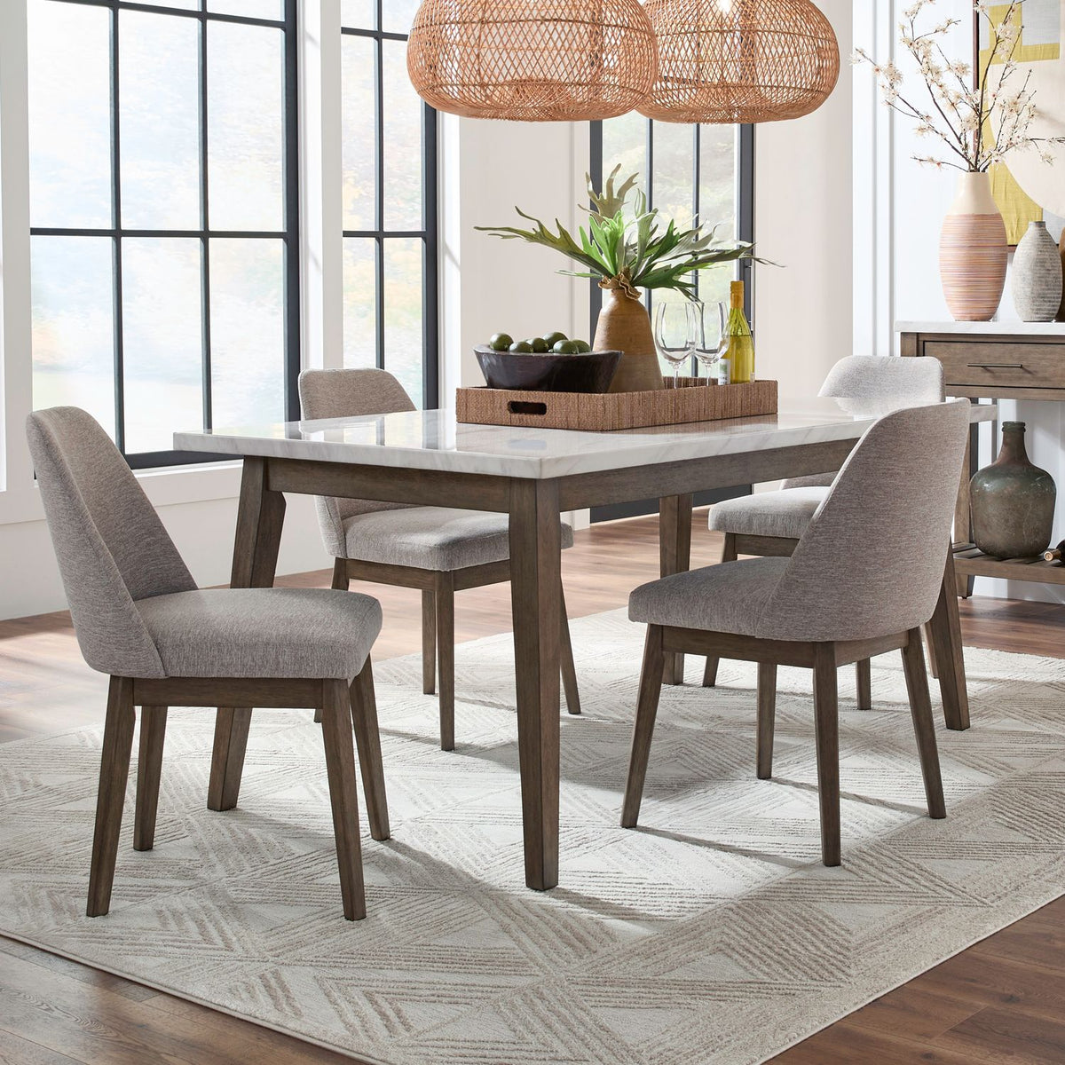 618-CD-5RLS - 5 Piece Rectangular Table Set - Liberty Furniture