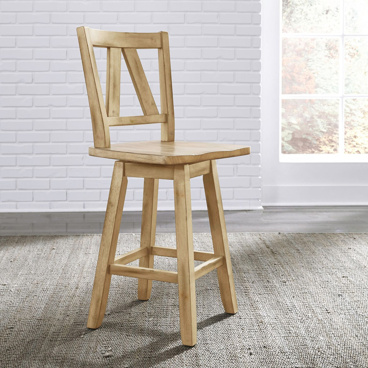 62N-B250324 - Counter Height Swivel Chair (RTA) - Liberty Furniture