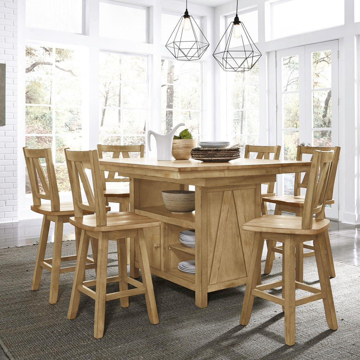 62N-CD-7GTS - 7 Piece Gathering Table Set - Liberty Furniture