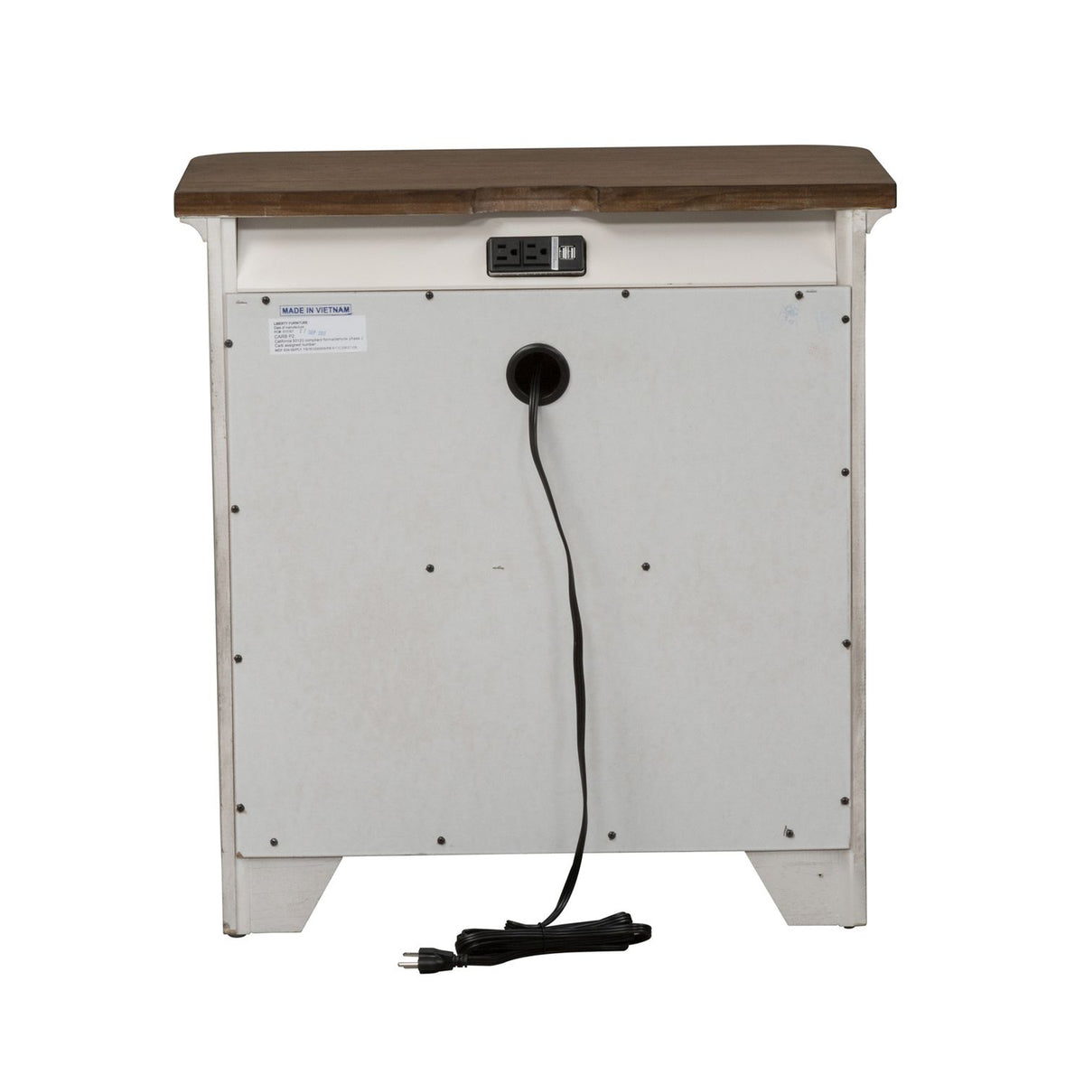 652-BR61 - 3 Drawer Night Stand w/ Charging Station - Liberty Furniture