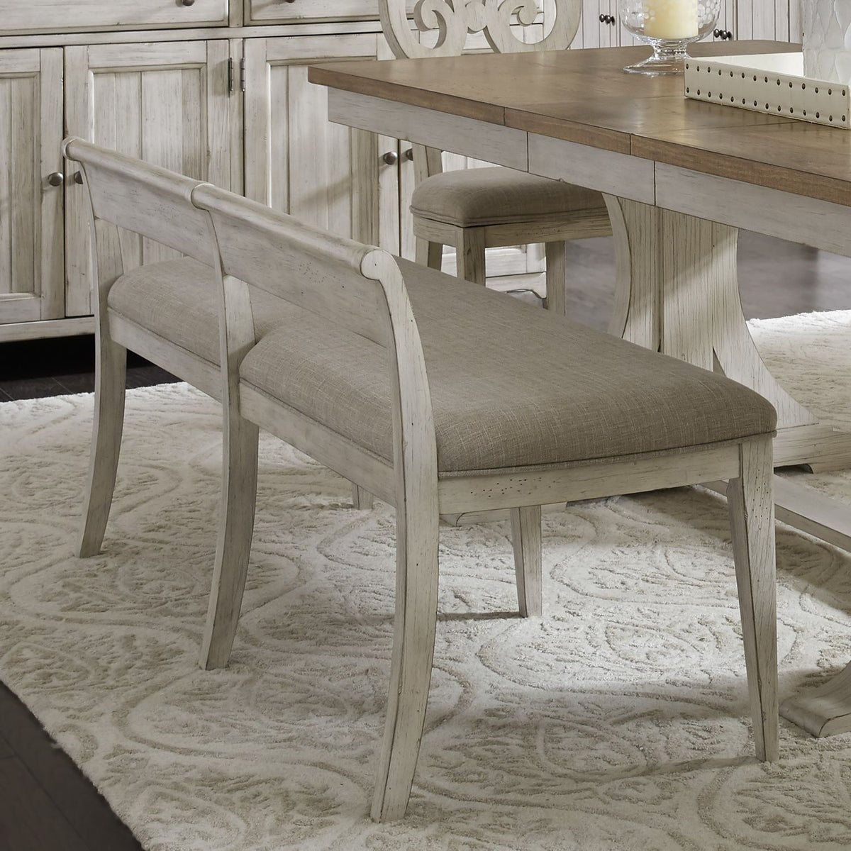 652-C9001B - Uph Bench (RTA) - Liberty Furniture