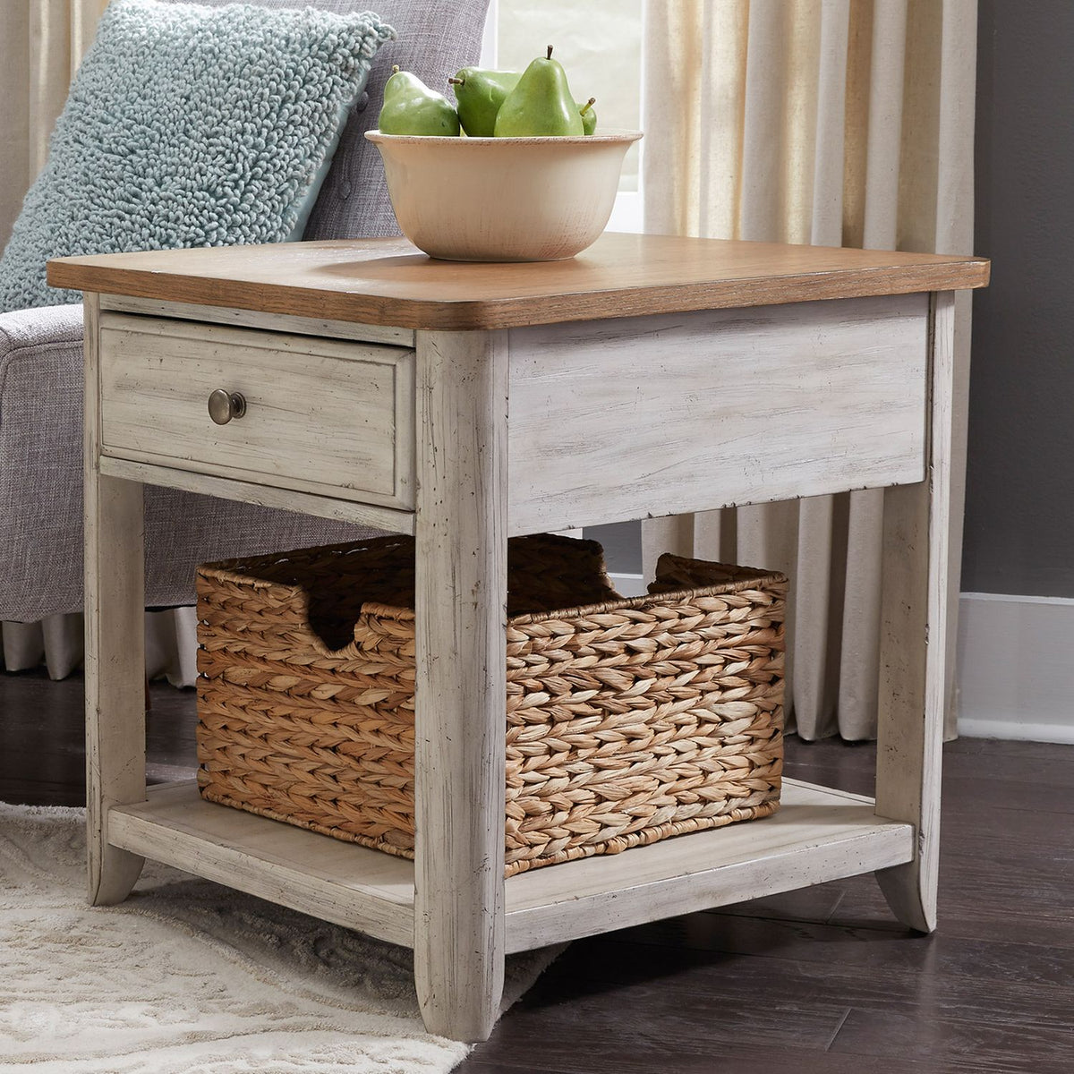 652-OT1020 - End Table with Basket - Liberty Furniture