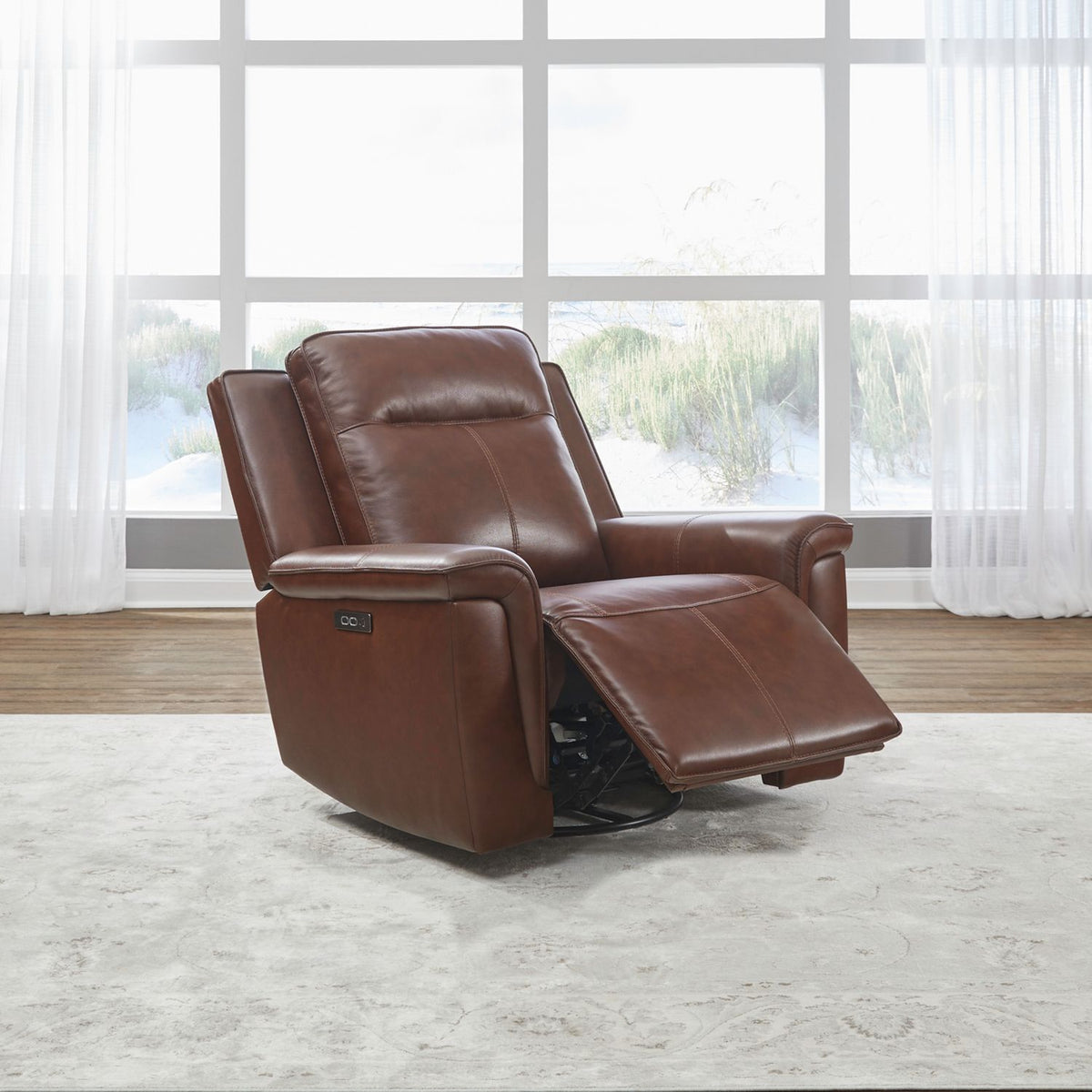 7001CG-12P - SG Recliner P2 - Cognac - Liberty Furniture