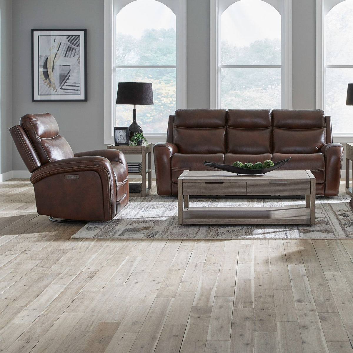7005CG-UPH-SOREC - Sofa & Recliner - Liberty Furniture