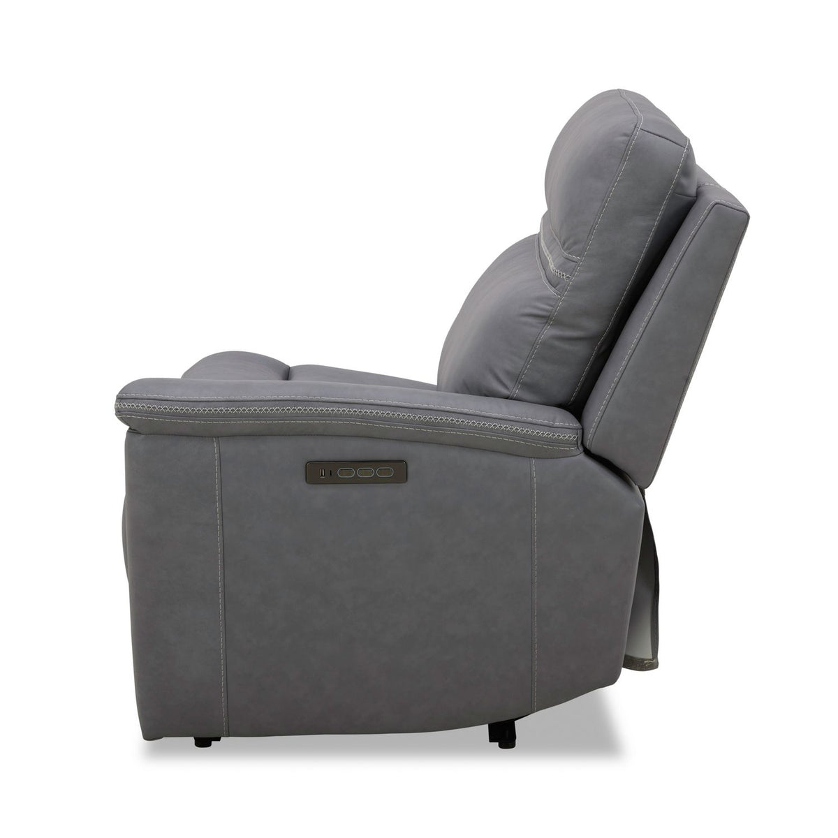 7007BG-43RP - R Arm Recliner P3 & ZG - Blue Gray - Liberty Furniture