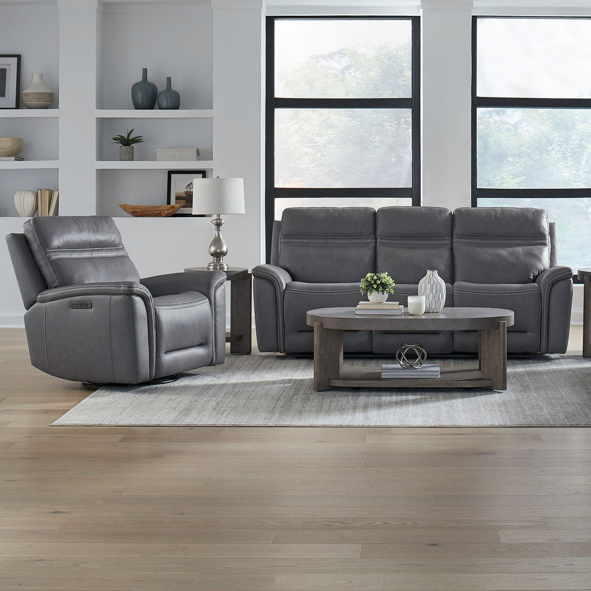 7007BG-UPH-SOREC - Sofa & Recliner - Liberty Furniture