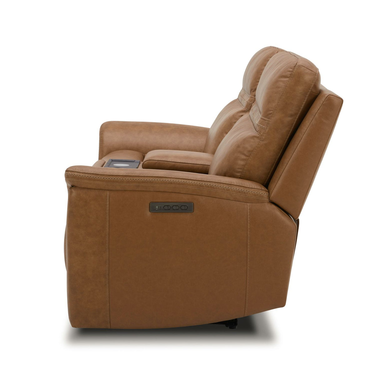7007CM-23P - Loveseat w/Console P3 & ZG - Camel - Liberty Furniture