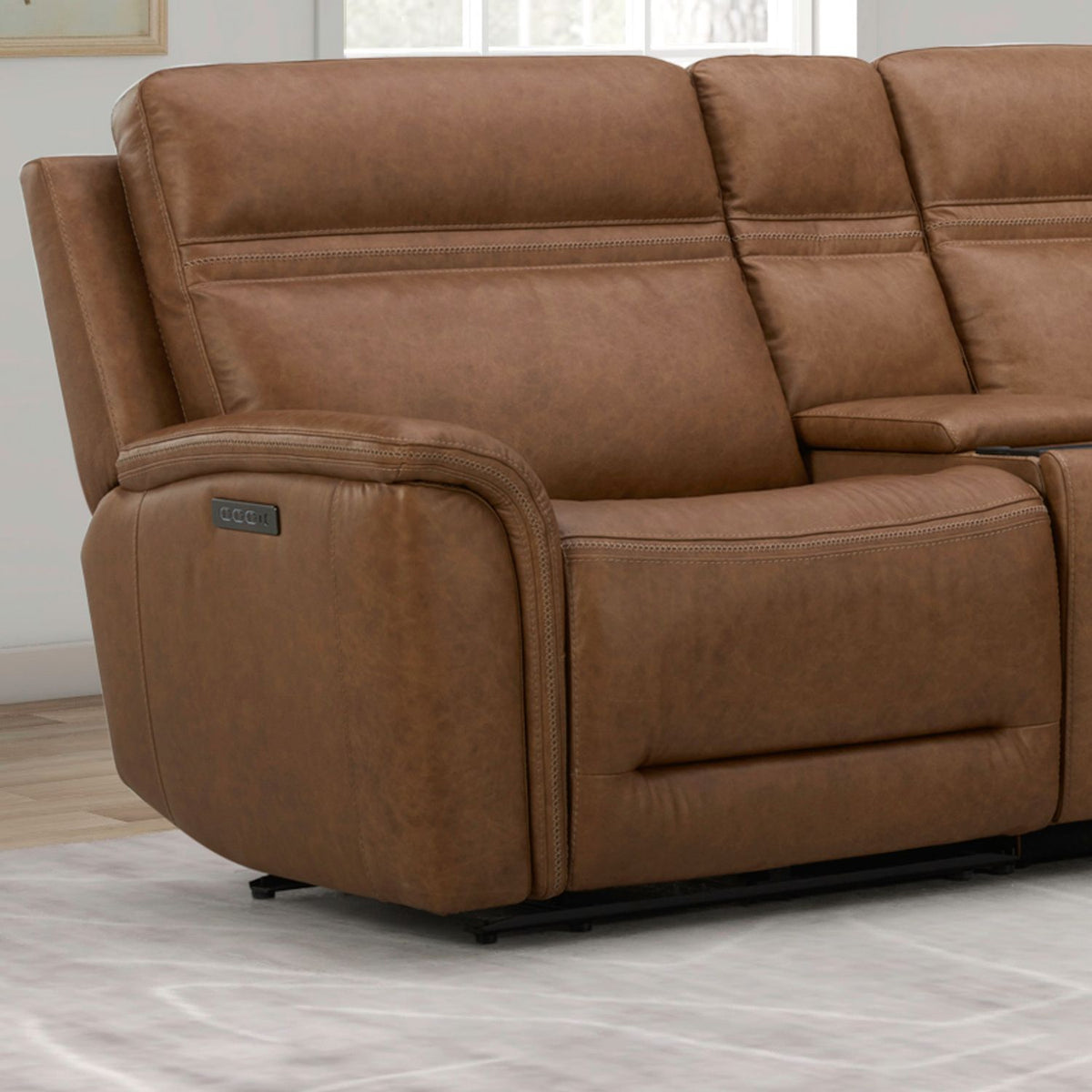 7007CM-43LP - L Arm Recliner P3 & ZG - Camel - Liberty Furniture