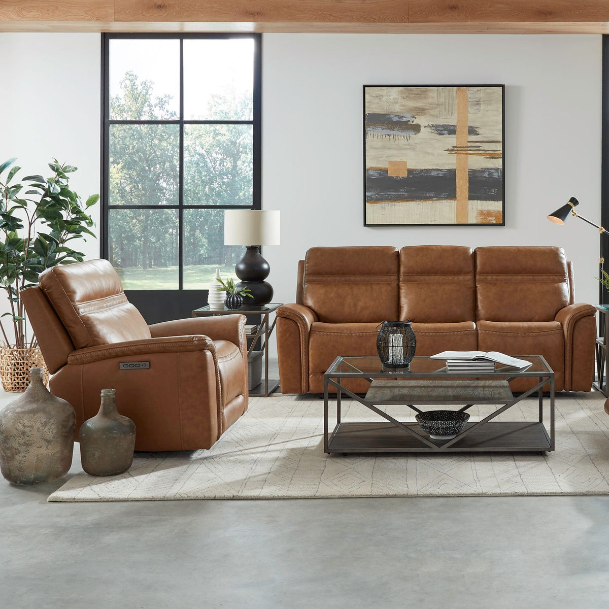 7007CM-UPH-SOREC - Sofa & Recliner - Liberty Furniture
