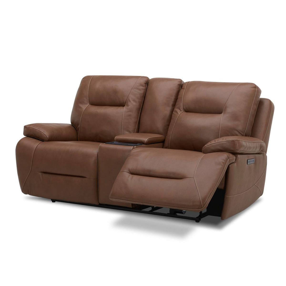 7008SD-23P - Loveseat w/Console P3 & ZG - Saddle - Liberty Furniture