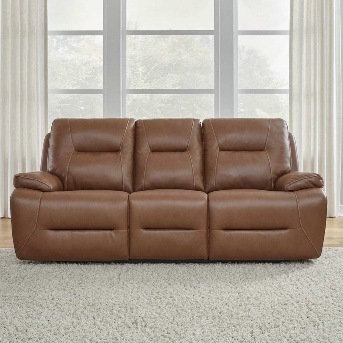 7008SD-33P - Sofa P3 & ZG - Saddle - Liberty Furniture