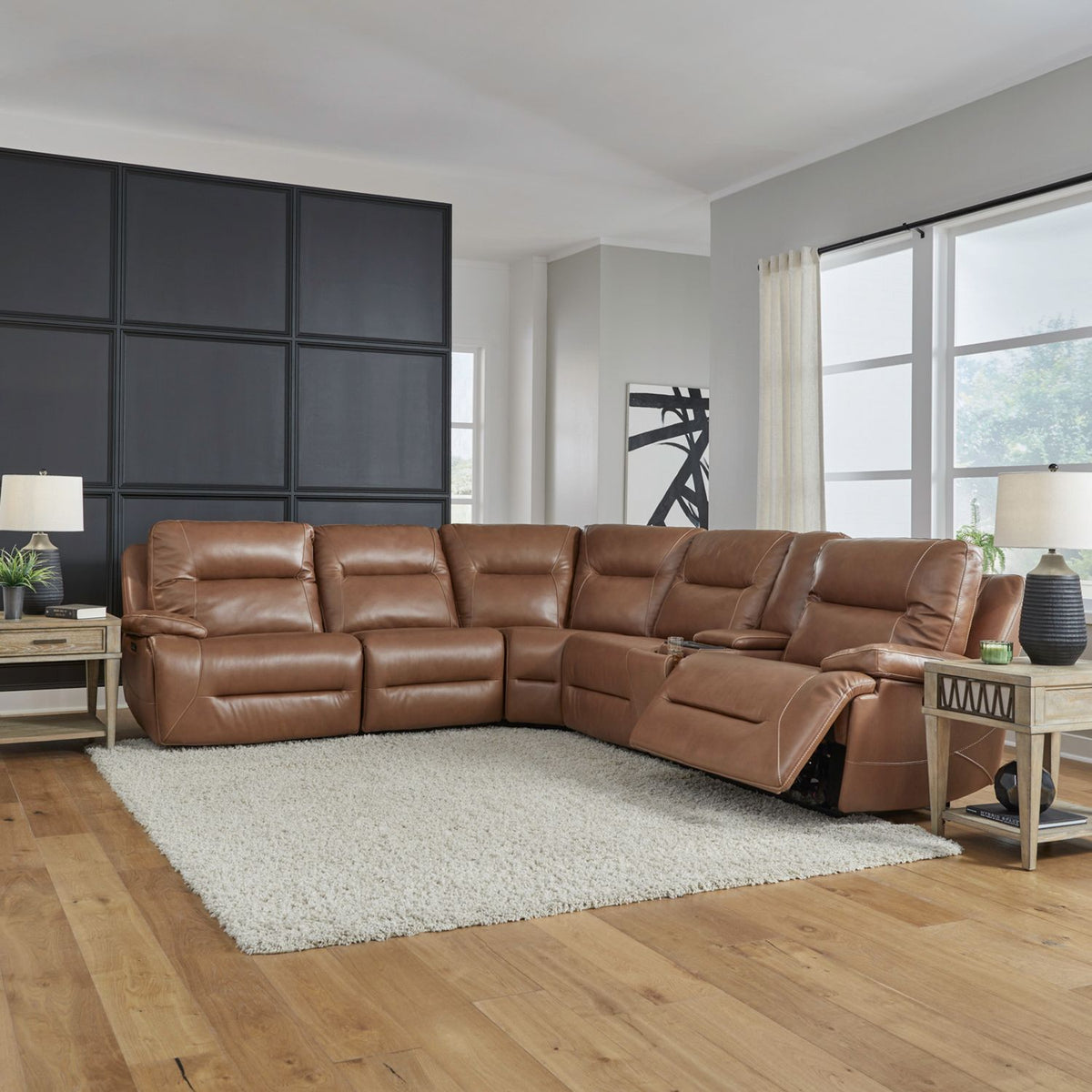 7008SD-UPH-6PCSEC - 6 Piece Sectional - Liberty Furniture