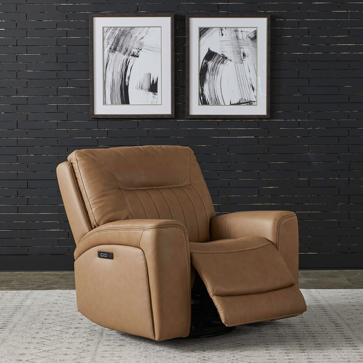7009BU-12P - SG Recliner P2 - Butternut - Liberty Furniture