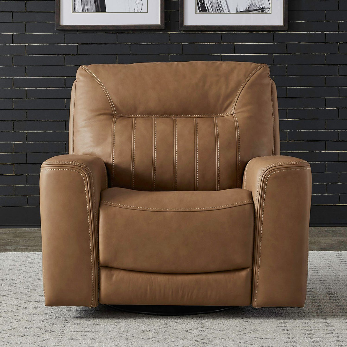 7009BU-12P - SG Recliner P2 - Butternut - Liberty Furniture