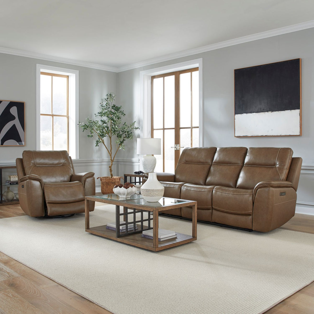 7016CN-UPH-SOREC - Sofa & Recliner - Liberty Furniture