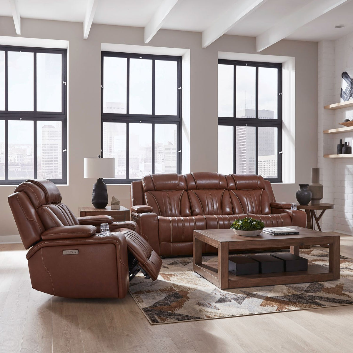 7020CN-UPH-SOREC - Sofa & Recliner - Liberty Furniture