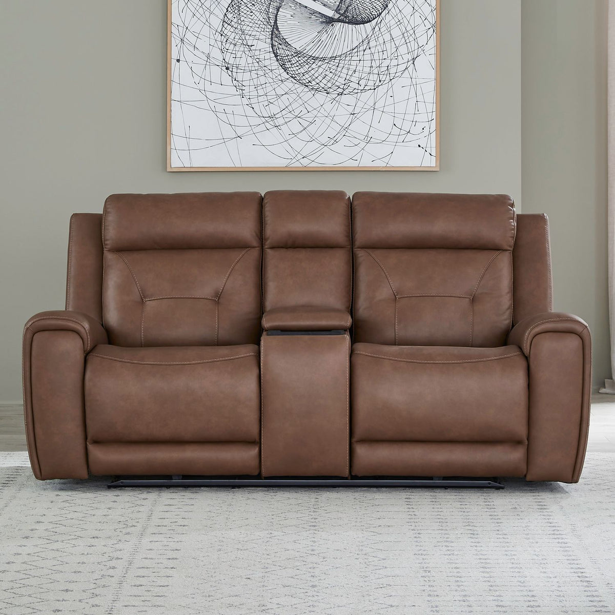 7023SD-22P - Loveseat w/ Console P2 & ZG - Liberty Furniture