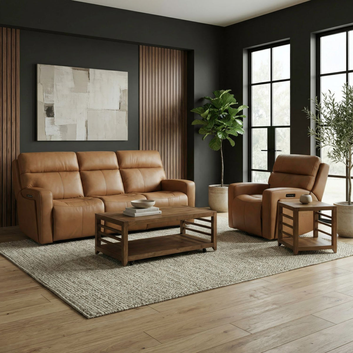 7026AN-UPH-SOREC - Sofa & Recliner - Liberty Furniture