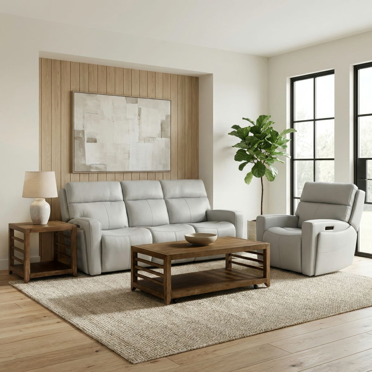 7026GR-UPH-SOREC - Sofa & Recliner - Liberty Furniture