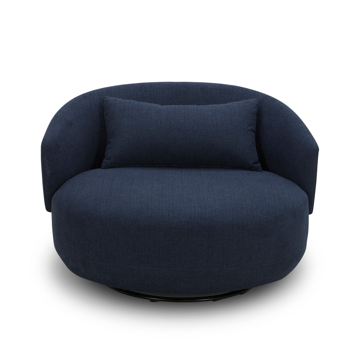 708-ACH15-N - Uph Swivel Cuddler Chair - Midnight - Liberty Furniture